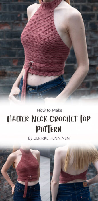 Halter Neck Crochet Top Pattern By ULRIKKE HENNINEN