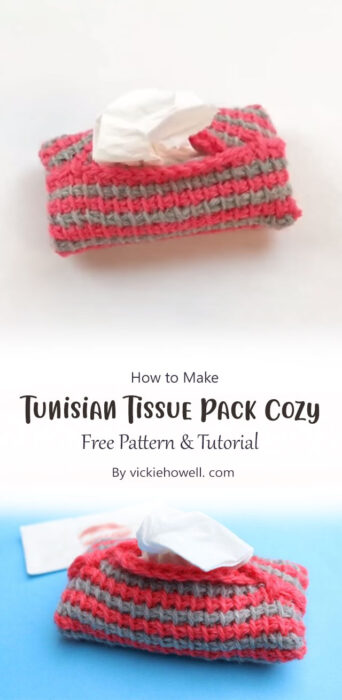 Tunisian Tissue Pack Cozy By vickiehowell. com