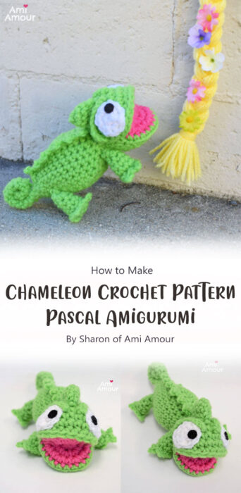 Chameleon Crochet Pattern - Pascal Amigurumi By Sharon of Ami Amour