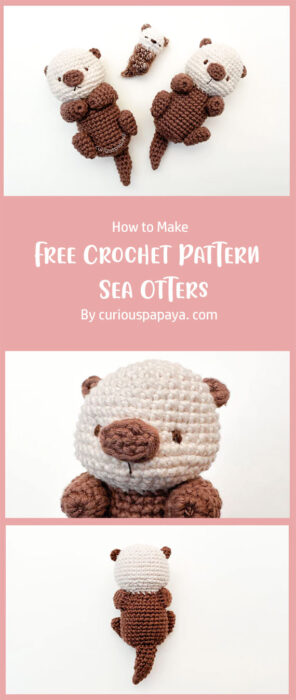 Free Crochet Pattern - Sea Otters By curiouspapaya. com