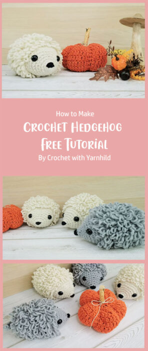 Crochet Hedgehog Pattern By Crochet with Yarnhild