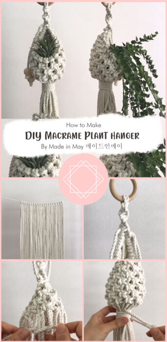 DIY Macrame Plant hanger By Made in May 메이드인메이