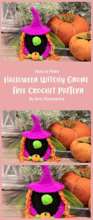 Halloween Witchy Gnome Free Crochet Pattern By Amy Ramnarine