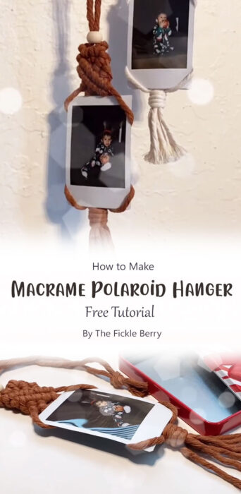 Macrame Polaroid Hanger By The Fickle Berry
