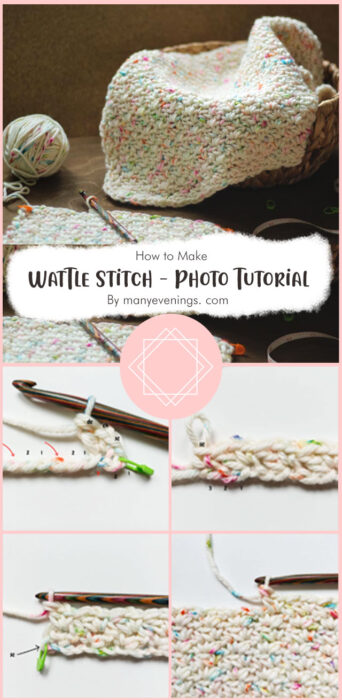 Wattle Stitch - Photo Tutorial for Beginners By manyevenings. com