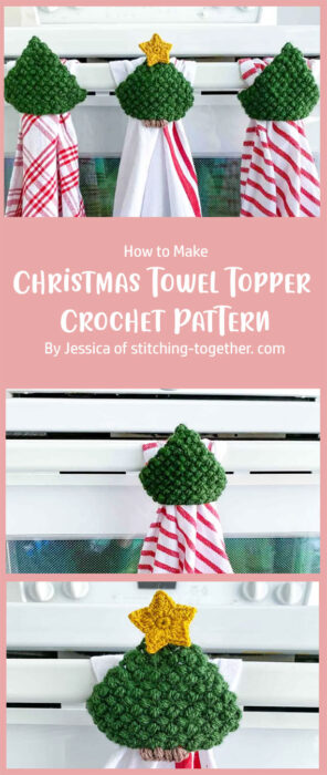 Christmas Towel Topper Crochet Pattern By Jessica of stitching-together. com