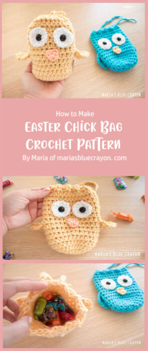 Easter Chick Bag Crochet Pattern By Maria of mariasbluecrayon. com