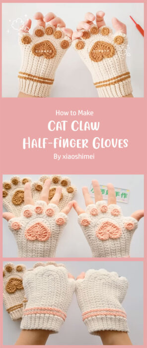 Cat Claw Half-finger Gloves By 小师妹手作 (xiaoshimei)