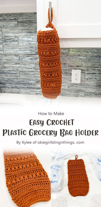 Easy Crochet Plastic Grocery Bag Holder: Free Pattern By Kylee of okiegirlblingnthings. com