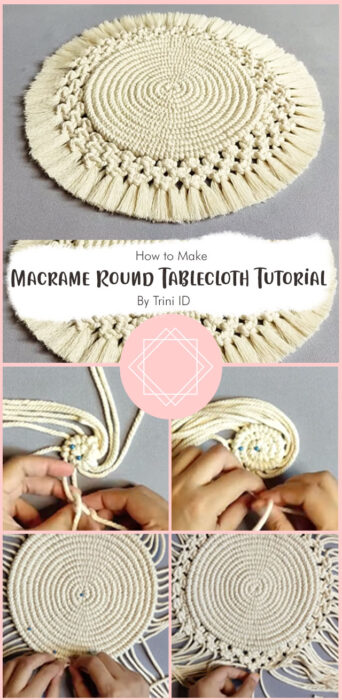 Macrame Round Tablecloth Tutorial By Trini ID