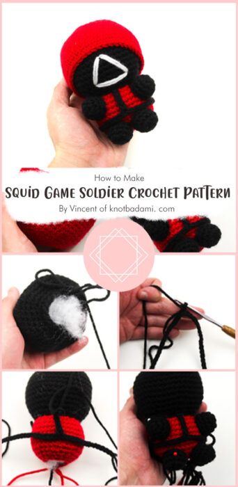Squid Game Soldier Crochet Pattern By Vincent of knotbadami. com