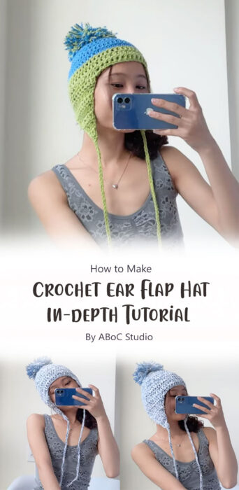 Crochet Ear Flap Hat - In-depth Tutorial for Beginner By ABoC Studio