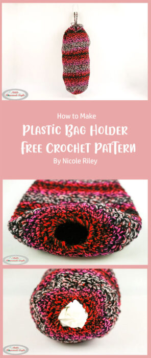 Plastic Bag Holder - Free Crochet Pattern By Nicole Riley
