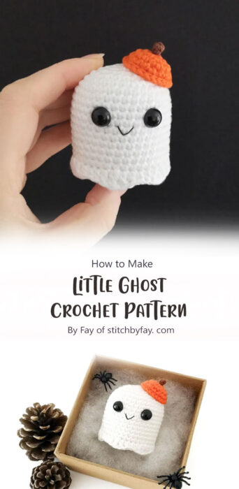 Little Ghost Crochet Pattern By Fay of stitchbyfay. com
