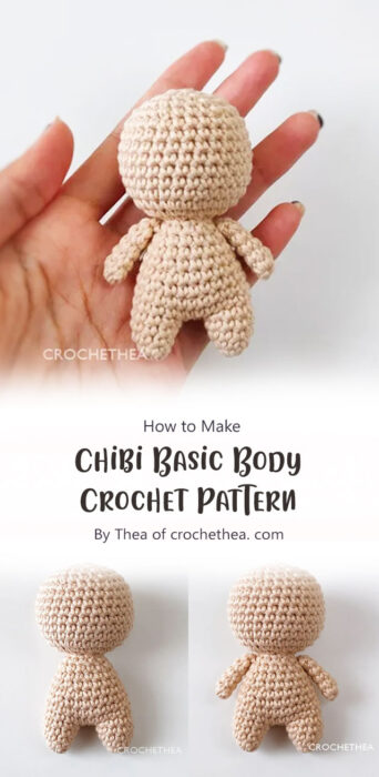 Chibi Basic Body Crochet Pattern By Thea of crochethea. com