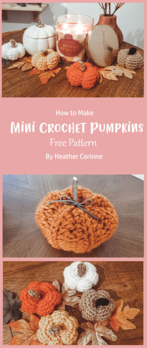Mini Crochet Pumpkins By Heather Corinne