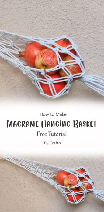 Easy To Make Macrame Hanging Basket By Craftrr