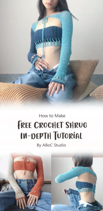Crochet Shrug - In-depth Tutorial - Free Pattern By ABoC Studio