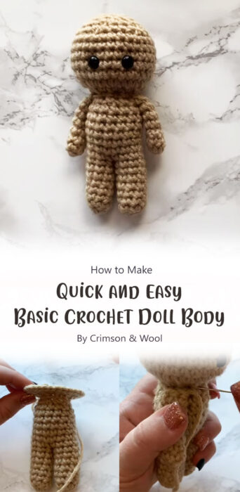 Basic Amigurumi Crochet Doll - No Sew - Tiffany Bliss