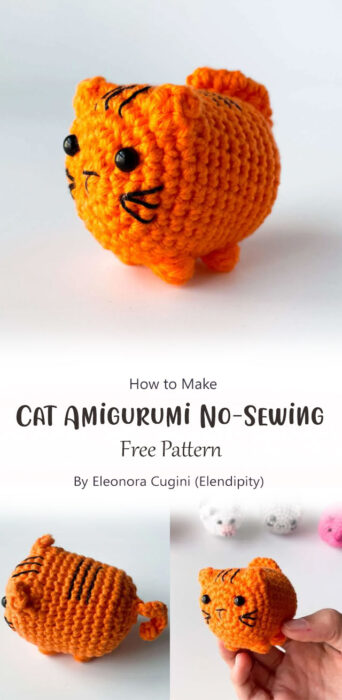 Cat Amigurumi No-Sewing By Eleonora Cugini (Elendipity)
