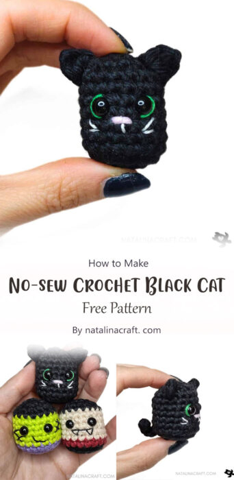No-sew Crochet Black Cat By natalinacraft. com