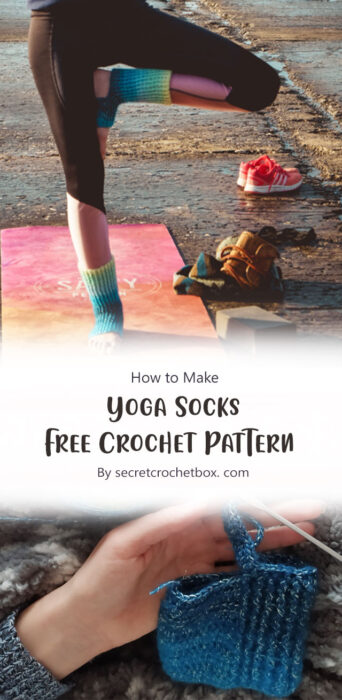 Yoga Socks Free Crochet Pattern By secretcrochetbox. com