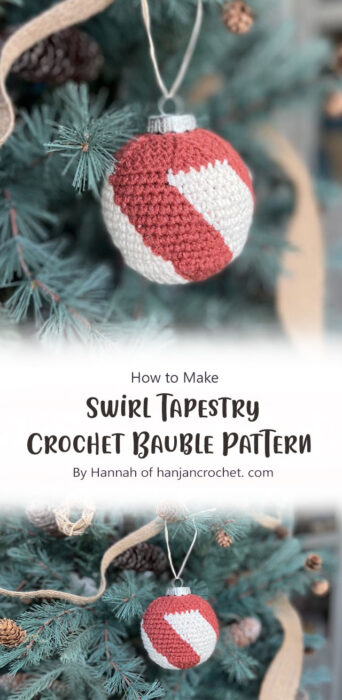 Swirl Tapestry Crochet Bauble Pattern By Hannah of hanjancrochet. com