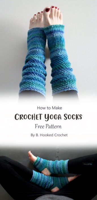 Crochet Yoga Socks By B. Hooked Crochet