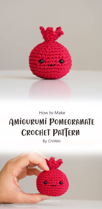 Amigurumi Pomegranate Crochet Pattern By ChiWei