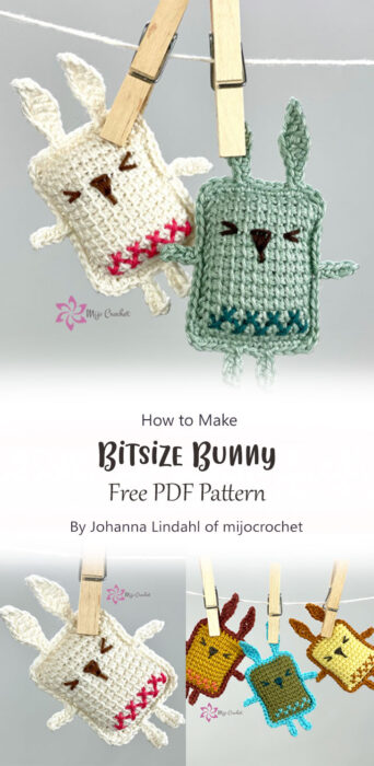 Bitsize Bunny By Johanna Lindahl of mijocrochet