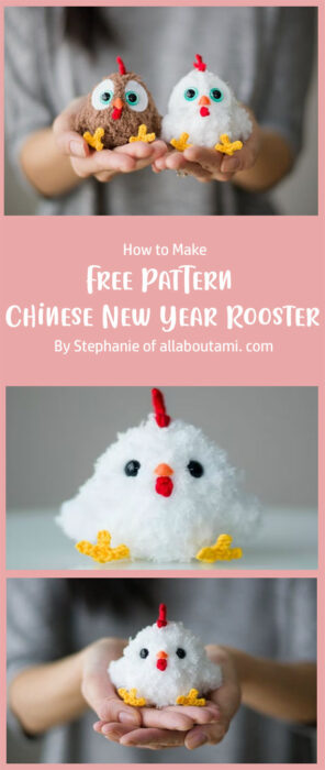 Pattern Chinese New Year Rooster By Stephanie of allaboutami. com