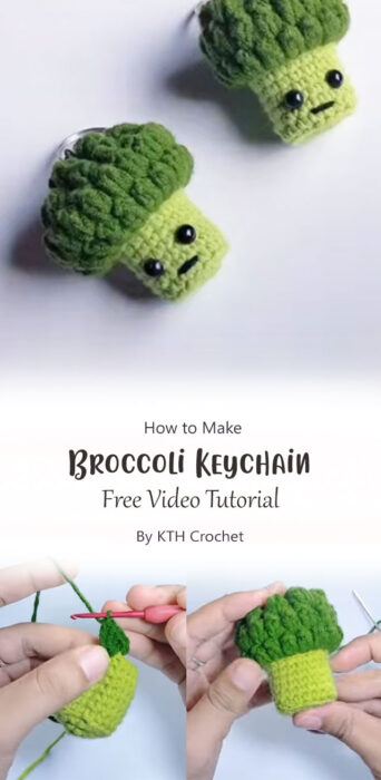 Broccoli Keychain By KTH Crochet