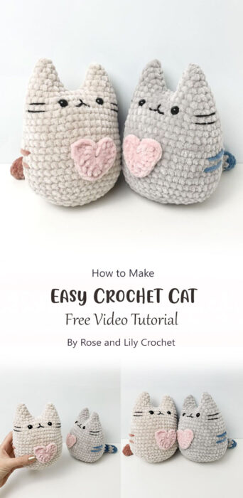 Easy Crochet Cat By Rose and Lily Crochet