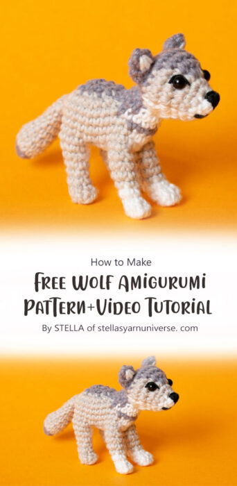 Free Wolf Amigurumi Pattern By STELLA of stellasyarnuniverse. com