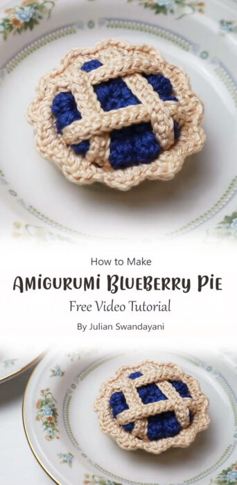 Amigurumi Blueberry Pie By Julian Swandayani