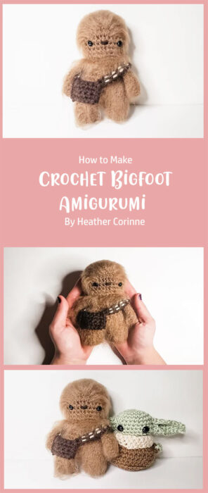 Crochet Bigfoot Amigurumi By Heather Corinne