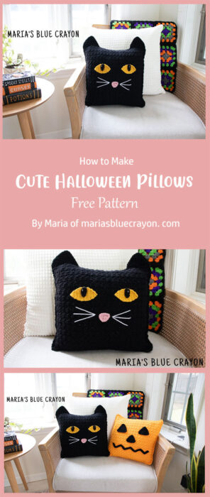 Cute Halloween Pillows By Maria of mariasbluecrayon. com