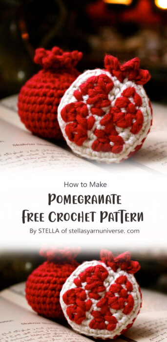 Pomegranate Free Crochet Pattern By STELLA of stellasyarnuniverse. com