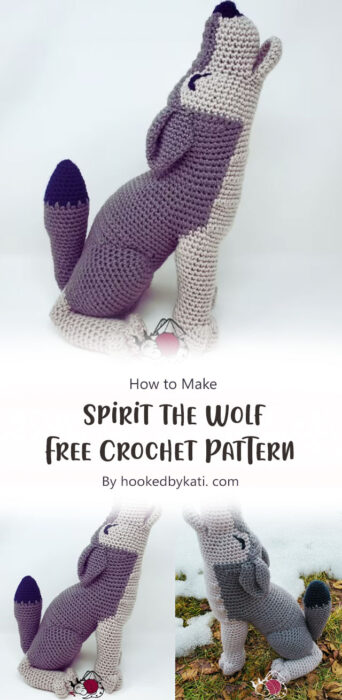 Spirit the Wolf - Free Crochet Pattern By hookedbykati. com