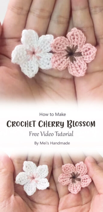 Crochet Cherry Blossom By Mei’s Handmade