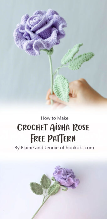 Crochet Aisha Rose - Free Pattern By Elaine and Jennie of hookok. com