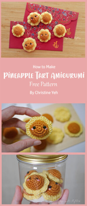 Pineapple Tart Amigurumi By Christine Yeh