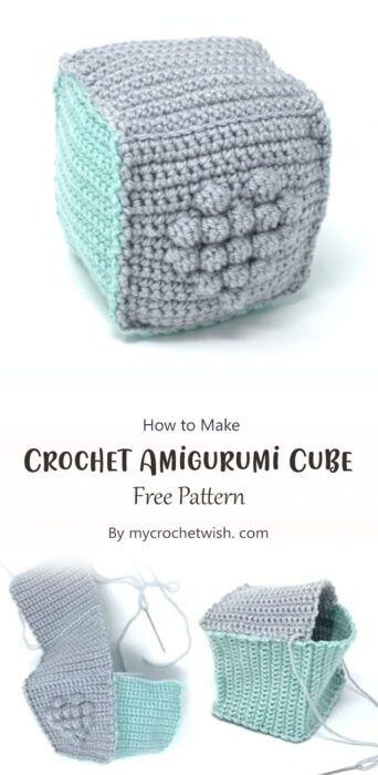 Crochet Amigurumi Cube By mycrochetwish. com