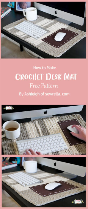 Crochet Desk Mat By Ashleigh of sewrella. com