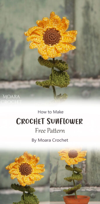 Crochet Sunflower Pattern By Moara Crochet