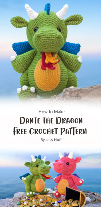 Dante the Dragon - Free Crochet Pattern By Jess Huff