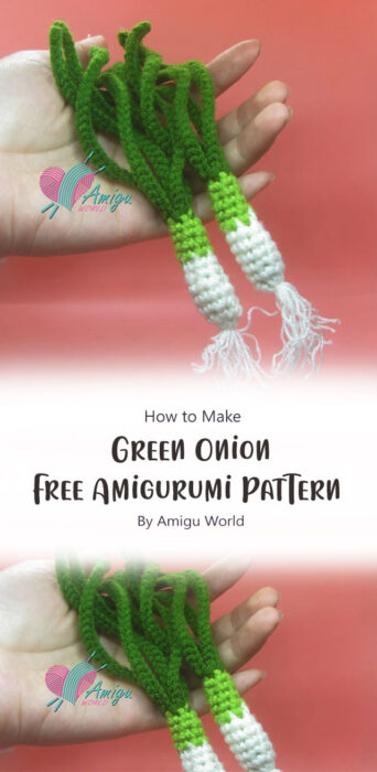 Green Onion Amigurumi By Amigu World