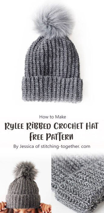 Rylee Ribbed Crochet Hat - Free Pattern By KIMBERLEY of lakesideloops. com