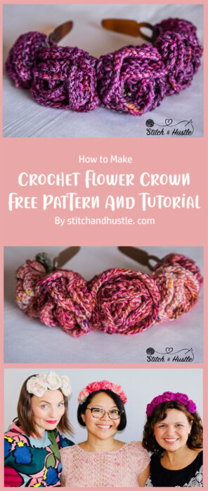 Crochet Flower Crown Free Pattern And Tutorial By stitchandhustle. com