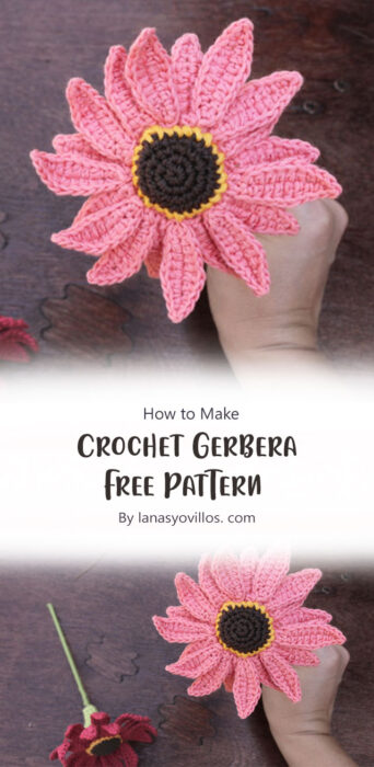 Crochet Gerbera By lanasyovillos. com